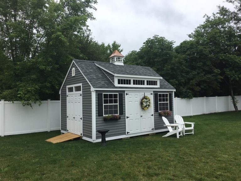 12x16 aspen vinyl dormer and 8 Dormer built by Eastern Shed
